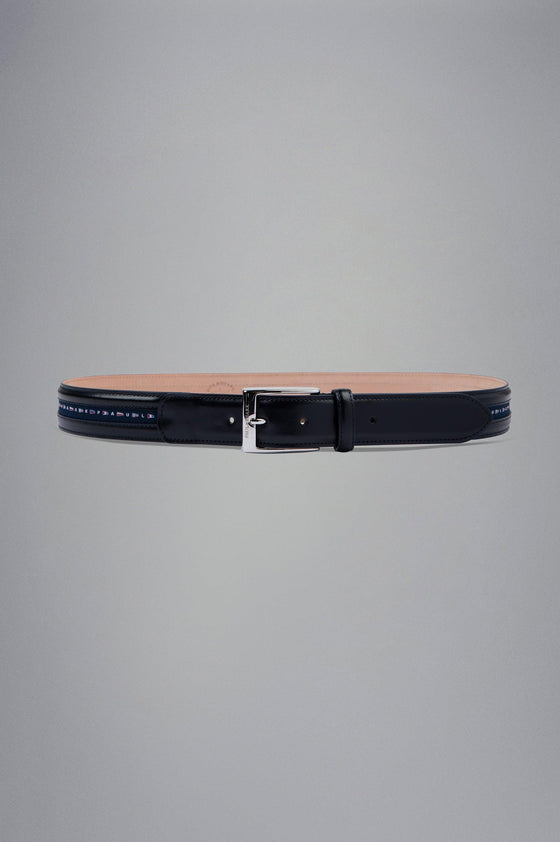 Paul & Shark - Ceinture de cuir avec drapeaux nautiques (plusieurs couleurs disponibles) - LE CAPITAINE D'A BORD