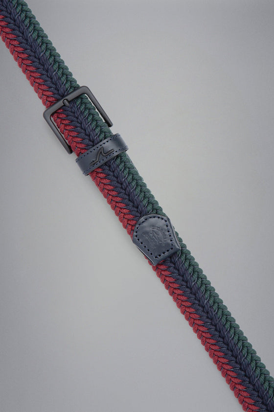 Paul & Shark - Ceinture tressée élastique multicolore - LE CAPITAINE D'A BORD