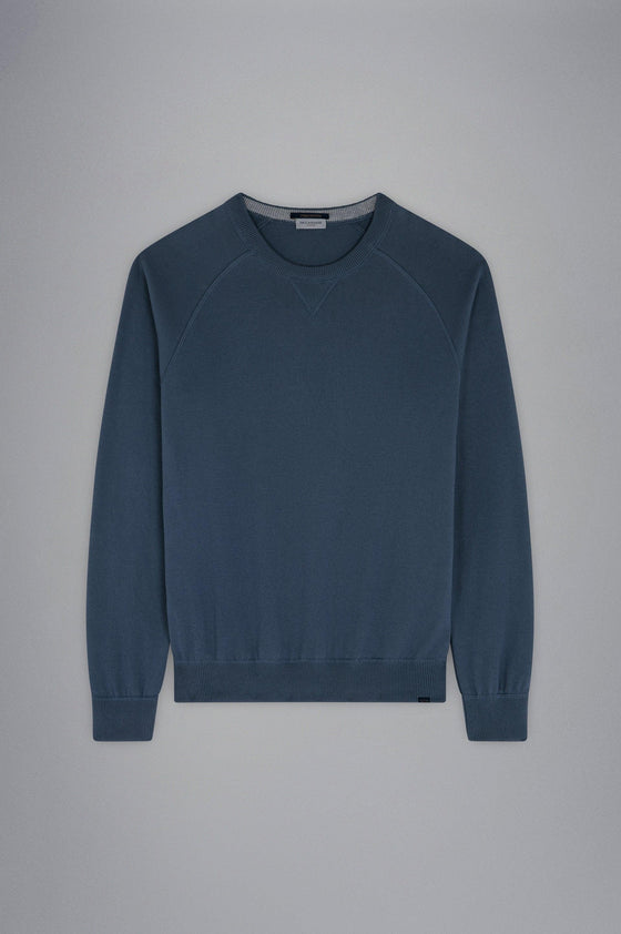 Paul & Shark - Chandail col rond de coton Riviera - LE CAPITAINE D'A BORD