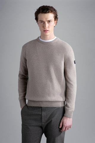 Paul & Shark - Chandail col rond de laine Shetland Eco-Wool - LE CAPITAINE D'A BORD