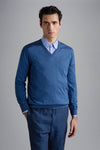 Paul & Shark - Chandail col V de soie et coton Riviera - LE CAPITAINE D'A BORD