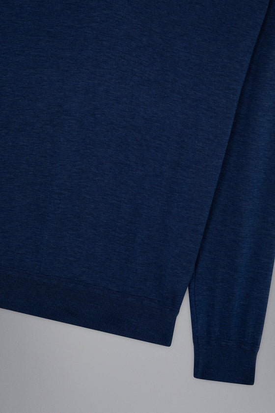 Paul & Shark - Chandail col V de soie et coton Riviera - LE CAPITAINE D'A BORD