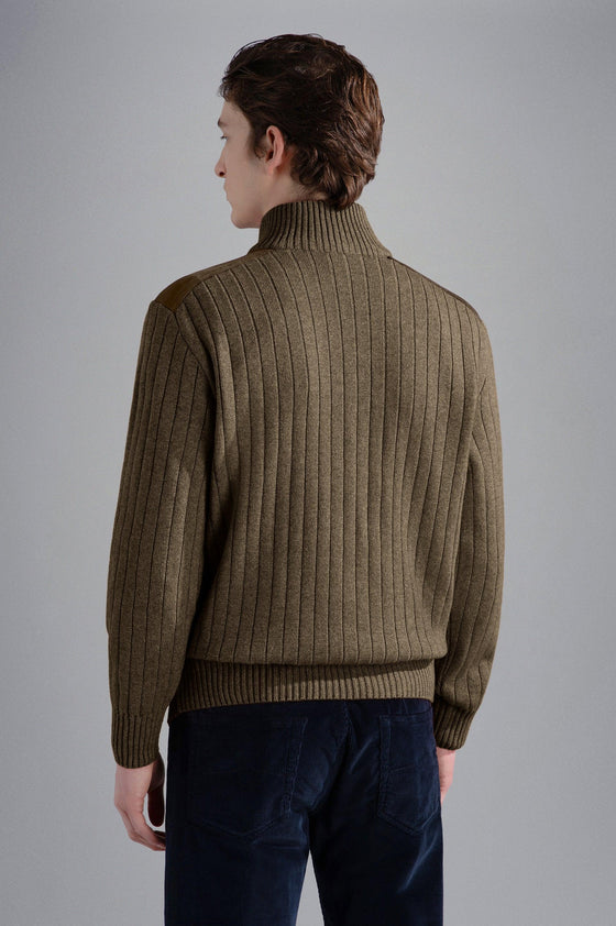 Paul & Shark - Chandail col zip de laine et cachemire - LE CAPITAINE D'A BORD