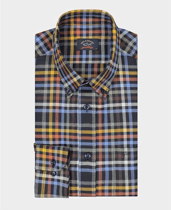 Paul & Shark - Chemise de flanelle carreaux - LE CAPITAINE D'A BORD