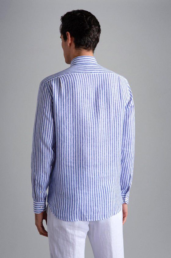 Paul & Shark - Chemise de lin manches longues à rayures - LE CAPITAINE D'A BORD
