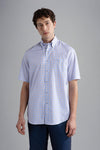 Paul & Shark - Chemise manches courtes à carreaux de coton Silver Collection - LE CAPITAINE D'A BORD