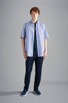Paul & Shark - Chemise manches courtes rayée de coton - LE CAPITAINE D'A BORD