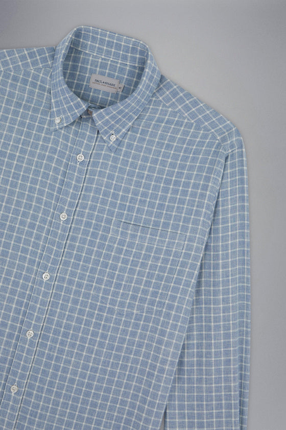 Paul & Shark - Chemise manches longues de coton, lin et cachemire - LE CAPITAINE D'A BORD