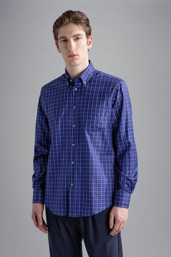 Paul & Shark - Chemise manches longues de coton Silver Collection - LE CAPITAINE D'A BORD