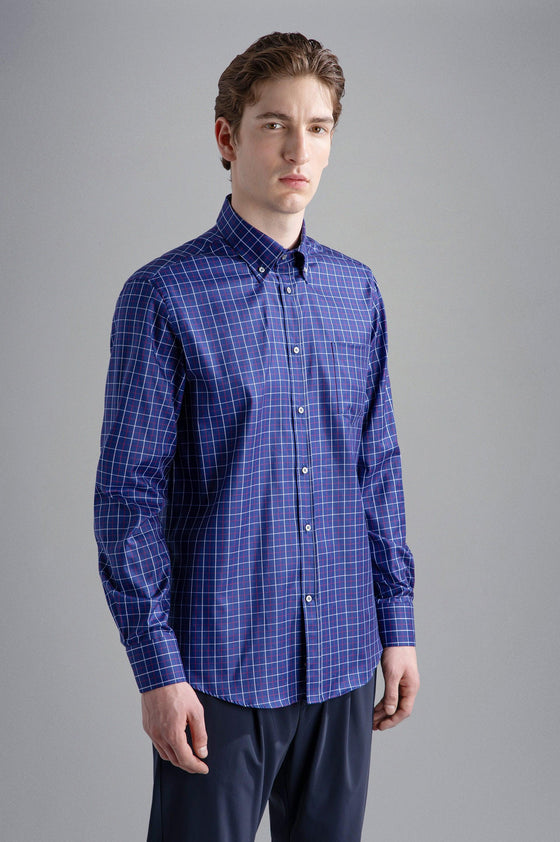 Paul & Shark - Chemise manches longues de coton Silver Collection - LE CAPITAINE D'A BORD