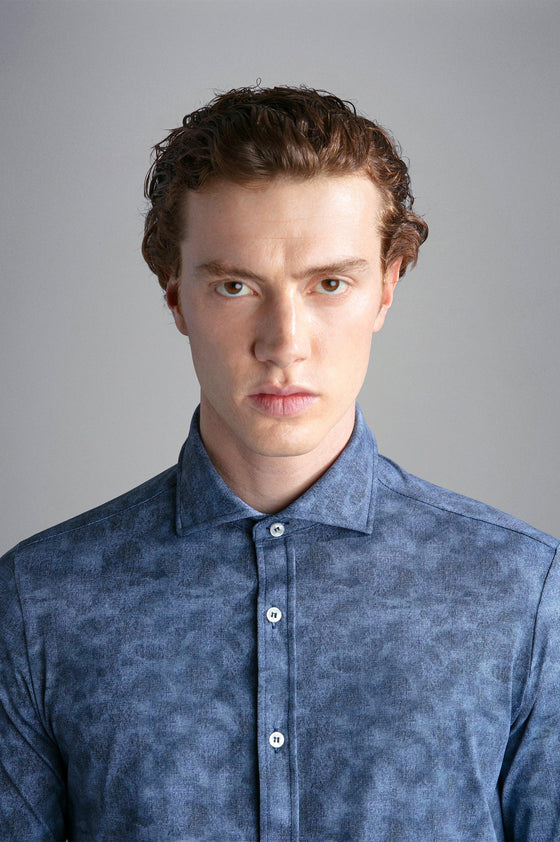 Paul & Shark - Chemise manches longues motif abstrait Performance - J Fit - LE CAPITAINE D'A BORD