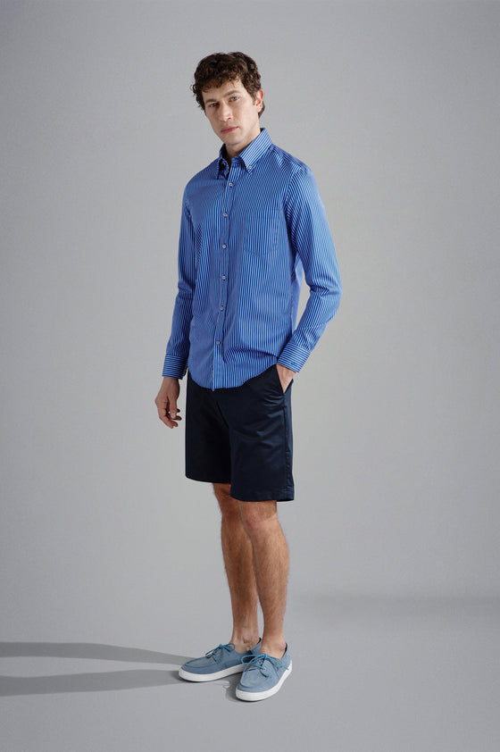 Paul & Shark - Chemise manches longues rayée Silver Collection - LE CAPITAINE D'A BORD