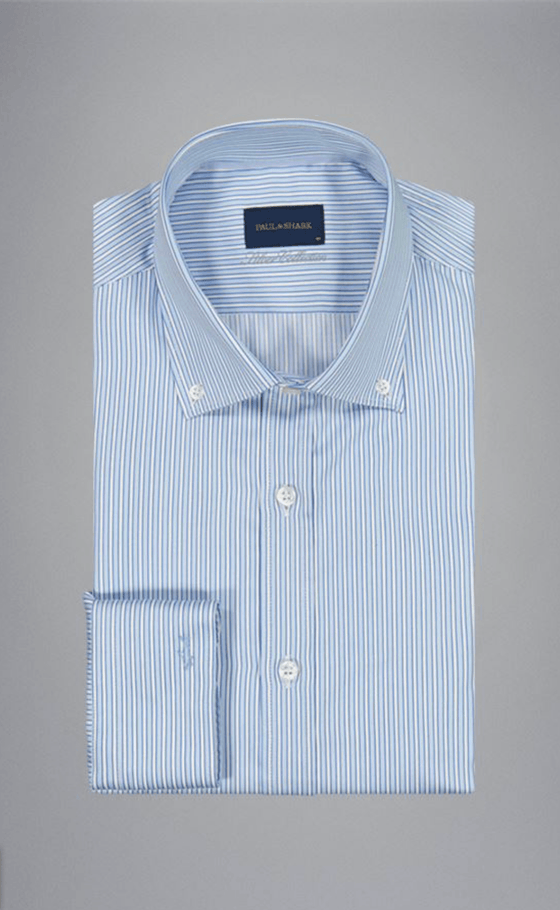 Paul & Shark - Chemise manches longues rayée Silver Collection - LE CAPITAINE D'A BORD