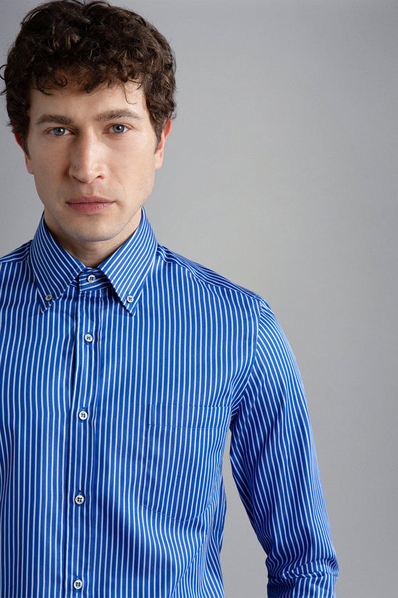 Paul & Shark - Chemise manches longues rayée Silver Collection - LE CAPITAINE D'A BORD