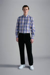 Paul & Shark - Chemise manches longues twill de coton à carreaux - LE CAPITAINE D'A BORD