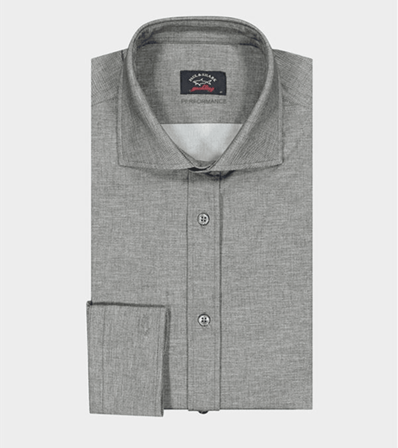 Paul & Shark - Chemise manches longues unie Performance - J Fit - LE CAPITAINE D'A BORD