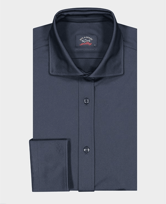 Paul & Shark - Chemise manches longues unie Performance - J Fit - LE CAPITAINE D'A BORD