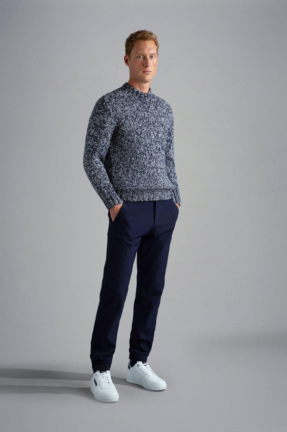 Paul & Shark - Col rond grosse maille Fisherman - LE CAPITAINE D'A BORD