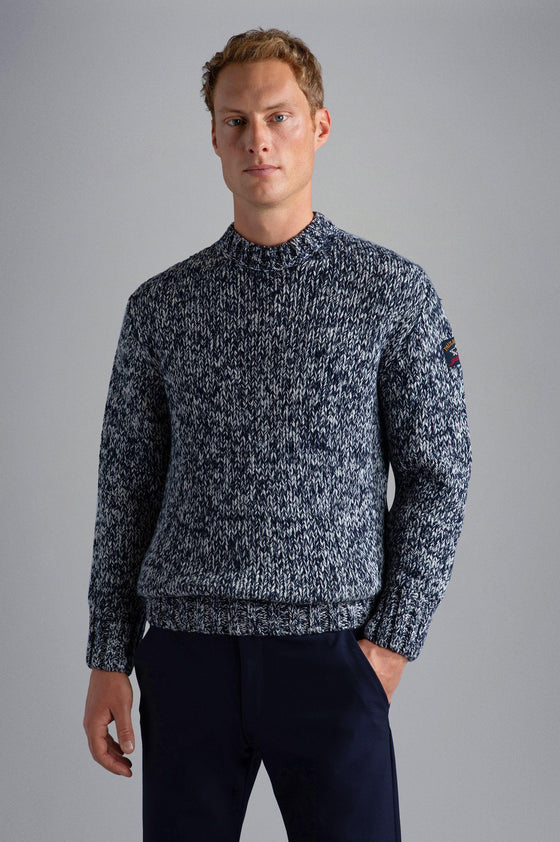 Paul & Shark - Col rond grosse maille Fisherman - LE CAPITAINE D'A BORD