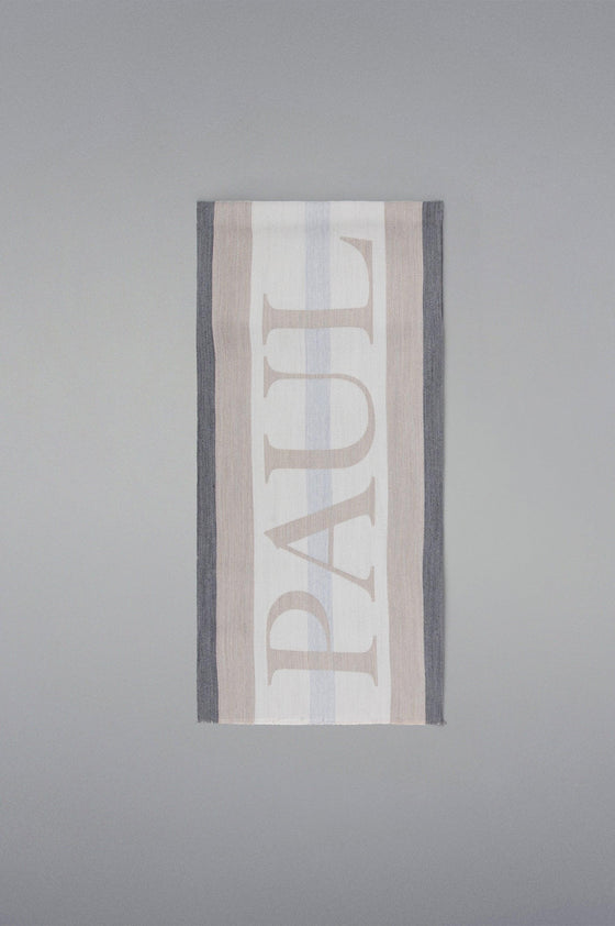 Paul & Shark - Écharpe de laine et soie avec lettrage - LE CAPITAINE D'A BORD