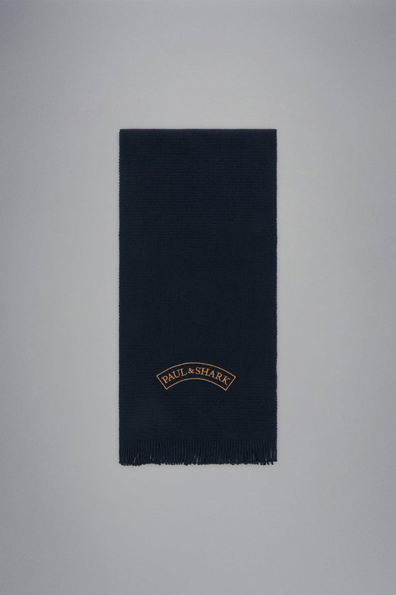 Paul & Shark - Écharpe de tricot laine avec broderie - LE CAPITAINE D'A BORD