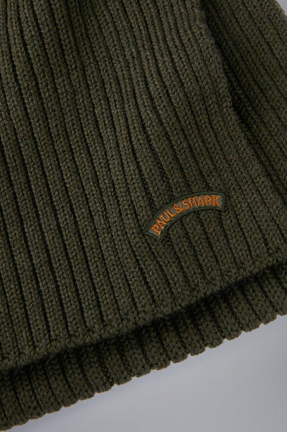 Paul & Shark - Écharpe de tricot laine avec écusson - LE CAPITAINE D'A BORD