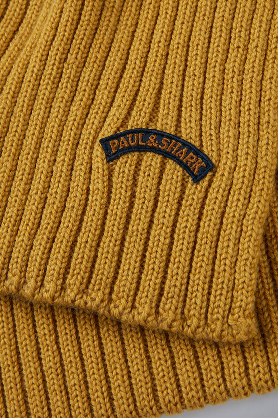 Paul & Shark - Écharpe de tricot laine avec écusson - LE CAPITAINE D'A BORD