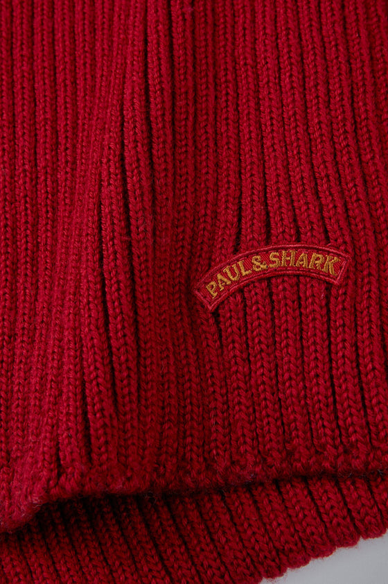 Paul & Shark - Écharpe de tricot laine avec écusson - LE CAPITAINE D'A BORD