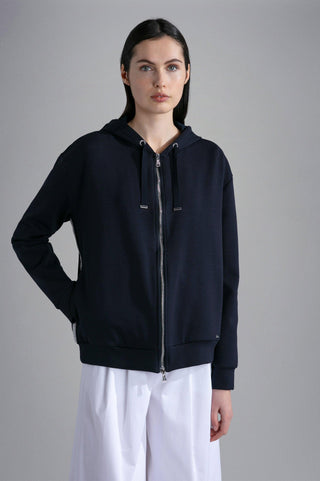 Paul & Shark Ladies - Cardigan à capuchon de coton extensible pour femme - LE CAPITAINE D'A BORD