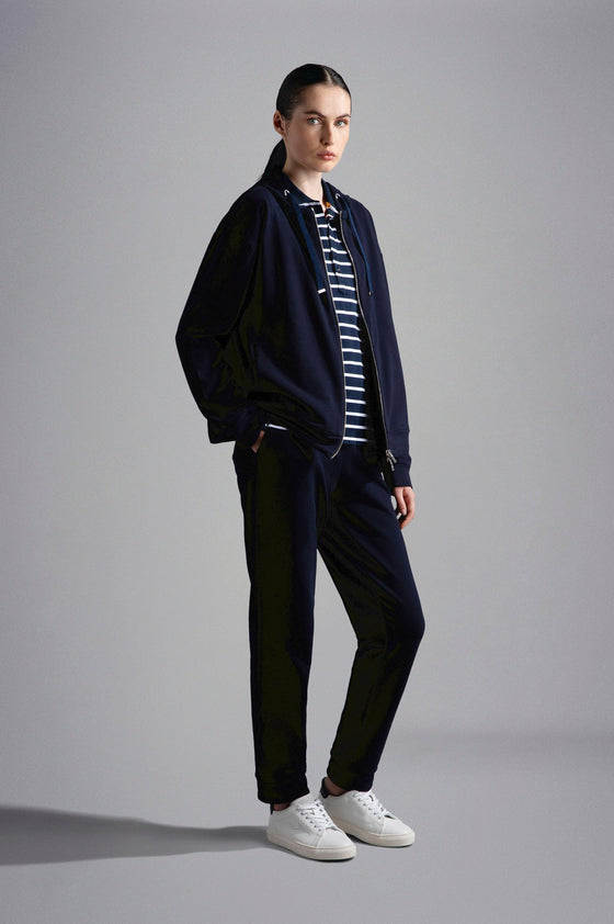 Paul & Shark Ladies - Cardigan à capuchon de coton extensible pour femme - LE CAPITAINE D'A BORD