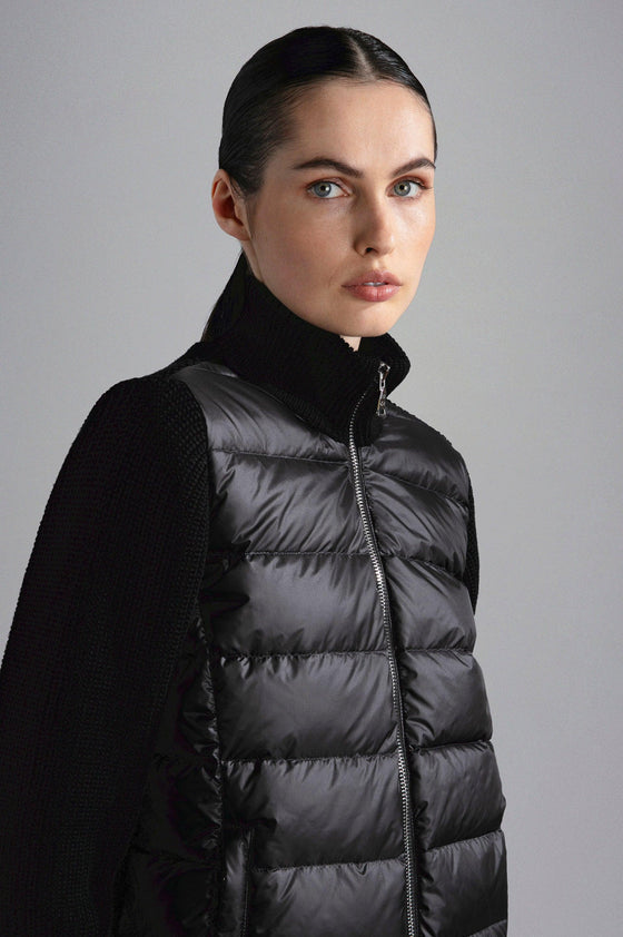 Paul & Shark Ladies - Cardigan de laine avec devant matelassé pour femme - LE CAPITAINE D'A BORD