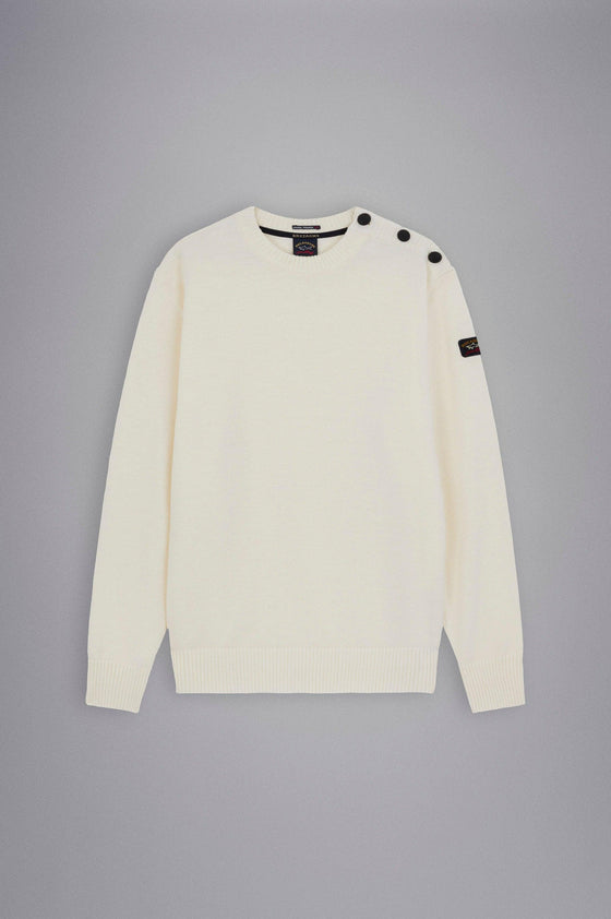 Paul & Shark Ladies - Chandail col rond de laine Bretagne - LE CAPITAINE D'A BORD