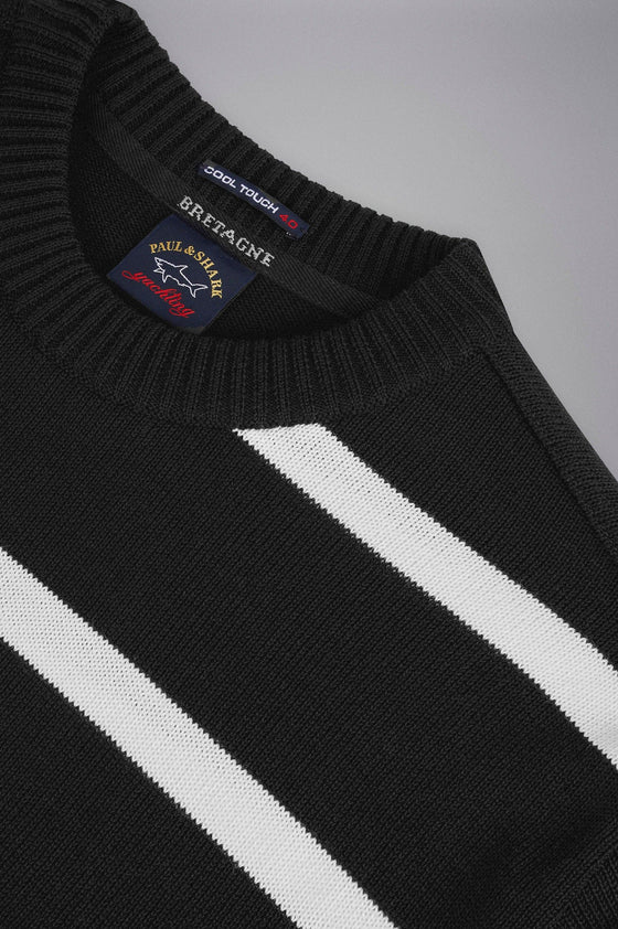 Paul & Shark Ladies - Chandail rayé de laine Bretagne - LE CAPITAINE D'A BORD