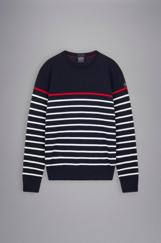 Paul & Shark Ladies - Chandail rayé de laine - LE CAPITAINE D'A BORD