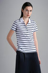 Paul & Shark Ladies - Polo manches courtes rayé de coton - LE CAPITAINE D'A BORD