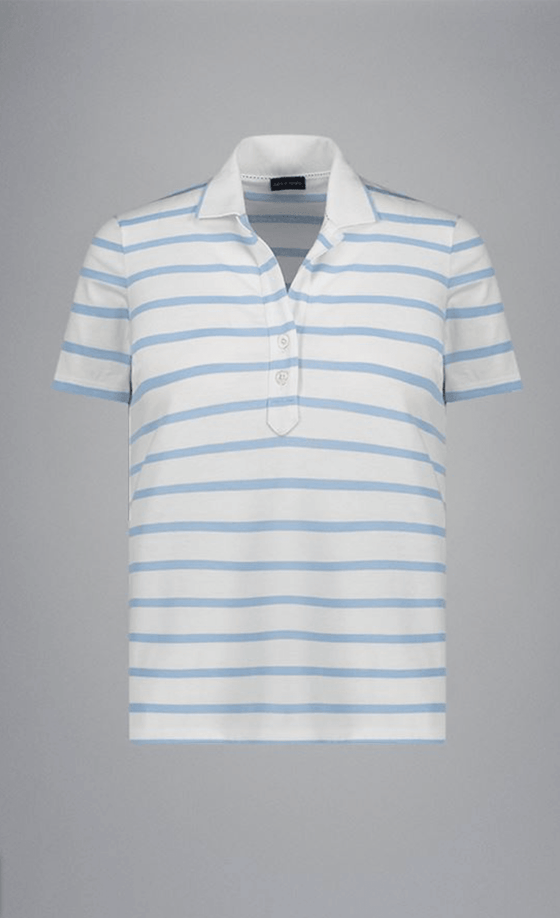 Paul & Shark Ladies - Polo manches courtes rayé de coton - LE CAPITAINE D'A BORD