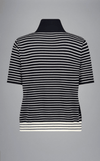 Paul & Shark Ladies - Polo manches courtes rayé de laine mérinos - LE CAPITAINE D'A BORD