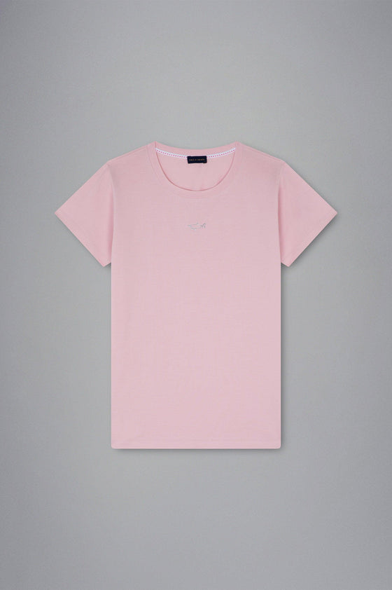 Paul & Shark Ladies - T-shirt manches courtes de coton avec requin Swarovski pour femme - LE CAPITAINE D'A BORD