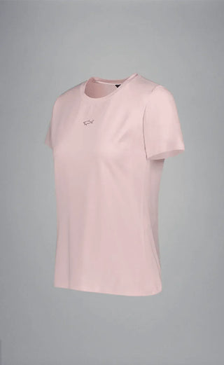 Paul & Shark Ladies - T-shirt manches courtes de coton avec requin Swarovski pour femme - LE CAPITAINE D'A BORD