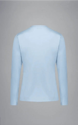 Paul & Shark Ladies - T-shirt manches longues de coton avec requin Swarovski pour femme - LE CAPITAINE D'A BORD