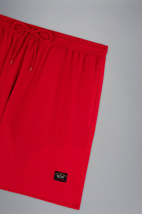 Paul & Shark - Maillot de bain seersucker avec badge - LE CAPITAINE D'A BORD