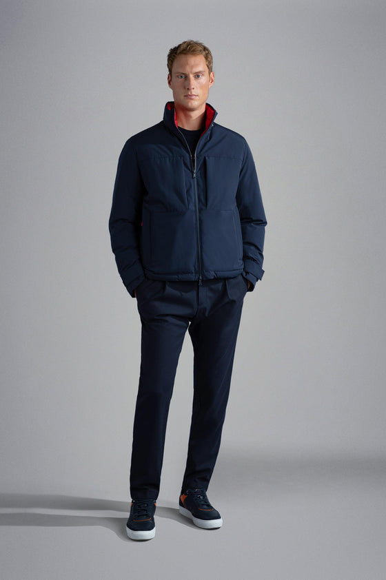 Paul & Shark - Manteau court matelassé duvet RE-4X4 Stretch avec doublure contrastée - LE CAPITAINE D'A BORD