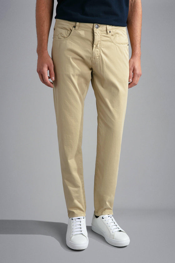 Paul & Shark - Pantalon 5 poches de soie et coton - LE CAPITAINE D'A BORD