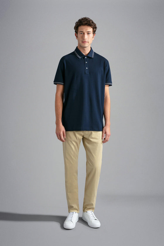 Paul & Shark - Pantalon 5 poches de soie et coton - LE CAPITAINE D'A BORD