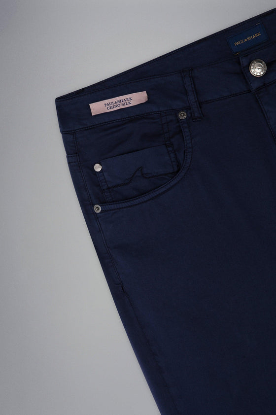 Paul & Shark - Pantalon 5 poches de soie et coton - LE CAPITAINE D'A BORD