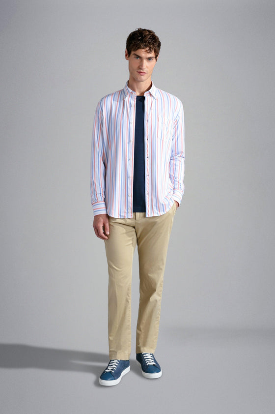 Paul & Shark - Pantalon chino de soie et coton - LE CAPITAINE D'A BORD