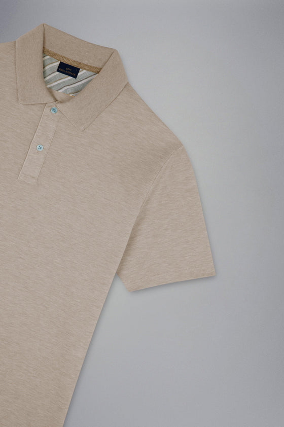 Paul & Shark - Polo manches courtes coton piqué détails lin - LE CAPITAINE D'A BORD