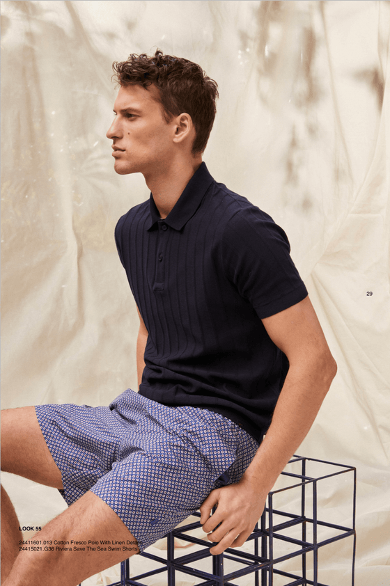 Paul & Shark - Polo manches courtes de coton Riviera - LE CAPITAINE D'A BORD