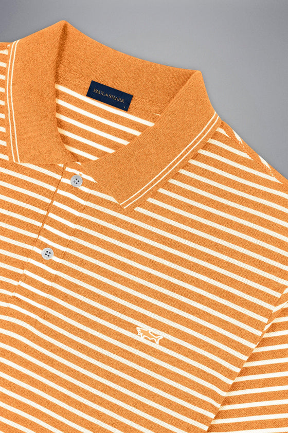 Paul & Shark - Polo rayé manches courtes coton piqué - LE CAPITAINE D'A BORD