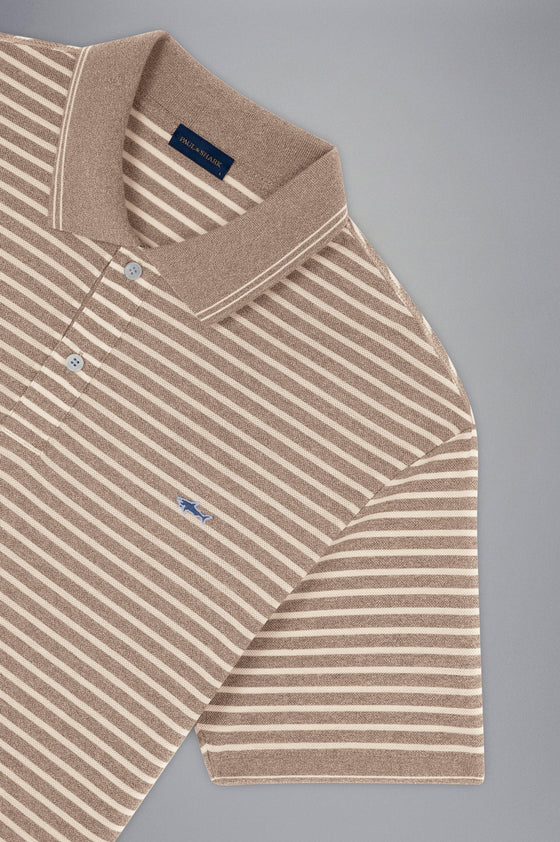 Paul & Shark - Polo rayé manches courtes coton piqué - LE CAPITAINE D'A BORD